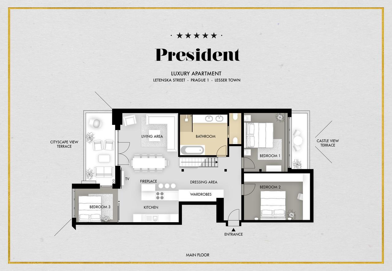 President Apt By Prague Castle, Views Экстерьер фото